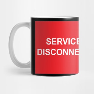 Electric Service Disconnect Label Mug